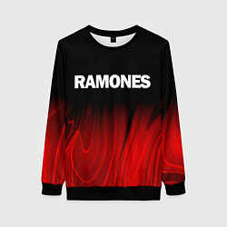 Женский свитшот Ramones red plasma