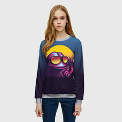 Свитшот женский Пепе в ретровейве, цвет: 3D-меланж — фото 2
