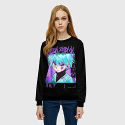 Свитшот женский Хантер Киллуа, цвет: 3D-черный — фото 2