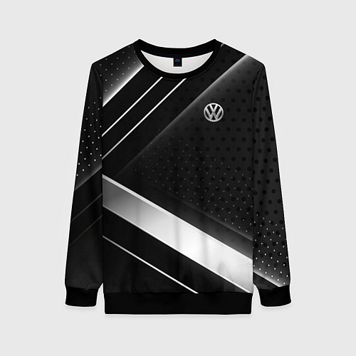 Женский свитшот Volkswagen sign / 3D-Черный – фото 1