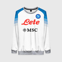 Свитшот женский Виктор Осимхен Наполи форма 2223 гостевая, цвет: 3D-меланж