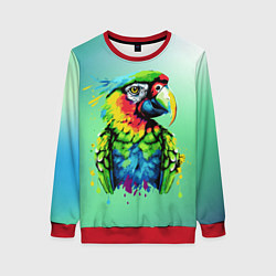 Женский свитшот Разноцветный попугай