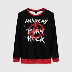 Женский свитшот Анархия - панк рок