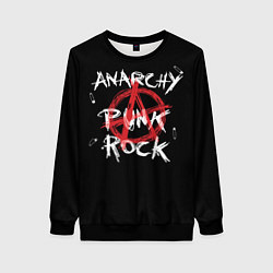Женский свитшот Анархия - панк рок