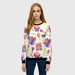 Свитшот женский Holiday, цвет: 3D-черный — фото 2