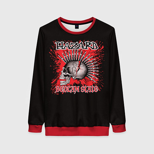 Женский свитшот Hazard / 3D-Красный – фото 1
