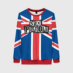 Свитшот женский Sex Pistols - панк рок, цвет: 3D-красный