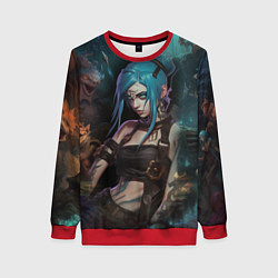 Свитшот женский Jinx fantasy, цвет: 3D-красный