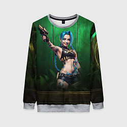 Свитшот женский Jinx Arcane league, цвет: 3D-меланж