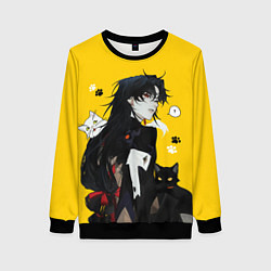 Свитшот женский Blade Honkai, цвет: 3D-черный