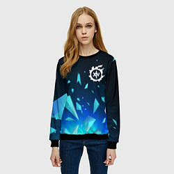 Свитшот женский Final Fantasy взрыв частиц, цвет: 3D-черный — фото 2