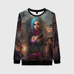 Женский свитшот Jinx art Arcane League of Legends fantasy