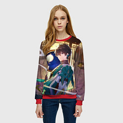 Свитшот женский Хонкай Стар Рейл: Дэн Хенг, цвет: 3D-красный — фото 2