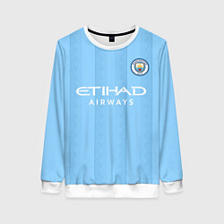 Свитшот женский Эрлинг Холанд Манчестер Сити форма 2324 домашняя, цвет: 3D-белый