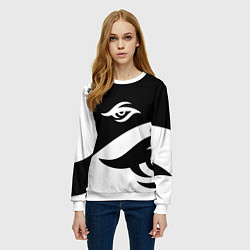 Свитшот женский Форма Team Secret white, цвет: 3D-белый — фото 2