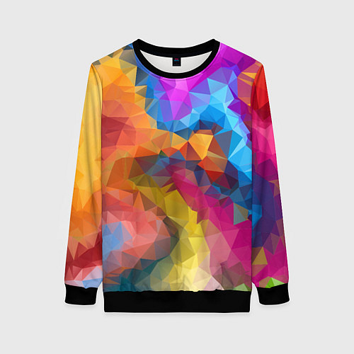 Женский свитшот Super colors / 3D-Черный – фото 1