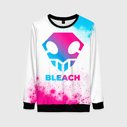 Свитшот женский Bleach neon gradient style, цвет: 3D-черный