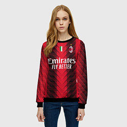 Свитшот женский Рафаэль Леао Милан форма 2324 домашняя, цвет: 3D-черный — фото 2