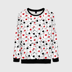 Женский свитшот Карточные тузы