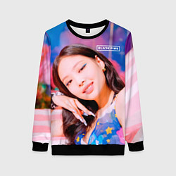 Свитшот женский BlackPink Gorgeous Jennie, цвет: 3D-черный