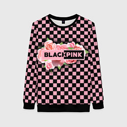 Женский свитшот Blackpink logo roses