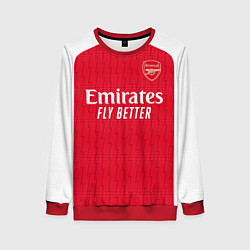 Свитшот женский ФК Арсенал Лондон форма 2324 домашняя, цвет: 3D-красный