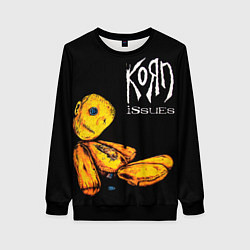 Свитшот женский Korn - issues, цвет: 3D-черный