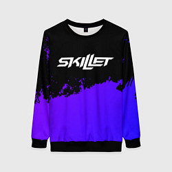 Женский свитшот Skillet purple grunge