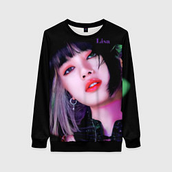 Свитшот женский Blackpink Lisa brunette, цвет: 3D-черный