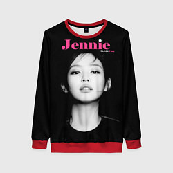 Свитшот женский Blackpink Jennie Portrait, цвет: 3D-красный