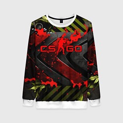 Женский свитшот CS GO red logo