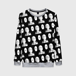 Свитшот женский Saitama - ok pattern, цвет: 3D-меланж