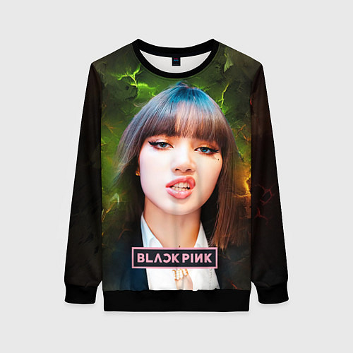 Женский свитшот Blackpink Lisa / 3D-Черный – фото 1