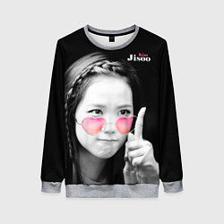 Свитшот женский Blackpink Jisoo Attention sign, цвет: 3D-меланж