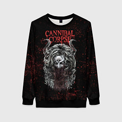 Свитшот женский Cannibal Corpse art, цвет: 3D-черный