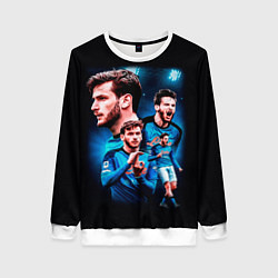 Свитшот женский Хвича Кварацхелия ФК Наполи, цвет: 3D-белый