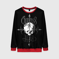 Свитшот женский Cypress hill - arrows skull, цвет: 3D-красный