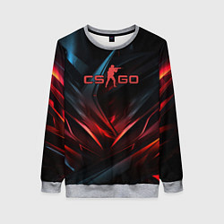 Женский свитшот CS GO dark red black