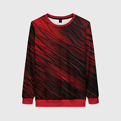 Свитшот женский Black red texture, цвет: 3D-красный