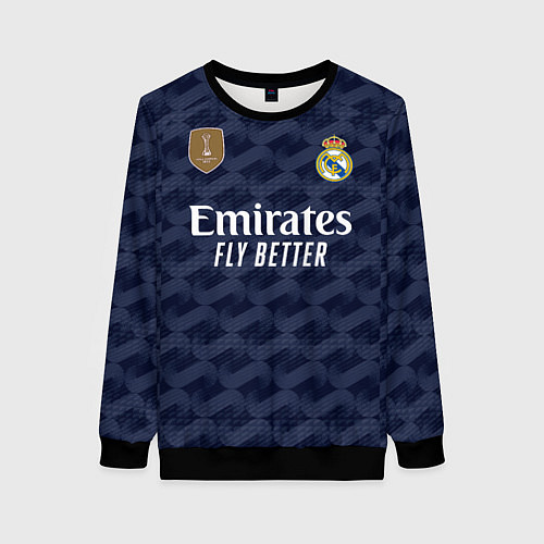 Женский свитшот Лука Модрич Реал Мадрид форма 2324 гостевая / 3D-Черный – фото 1