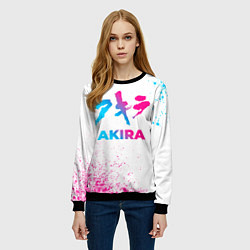 Свитшот женский Akira neon gradient style, цвет: 3D-черный — фото 2