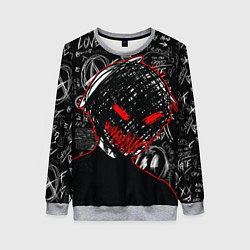 Свитшот женский Токийский гуль - Dead inside mood, цвет: 3D-меланж