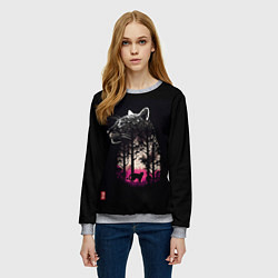 Свитшот женский Природная благодать - Пума, цвет: 3D-меланж — фото 2