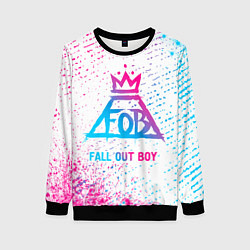 Женский свитшот Fall Out Boy neon gradient style