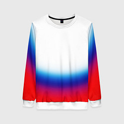 Женский свитшот Флаг России градиент
