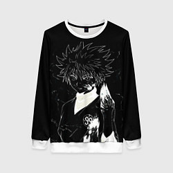 Свитшот женский Киллуа Золдик - Хантер, цвет: 3D-белый