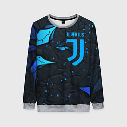 Женский свитшот Juventus abstract blue logo