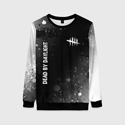 Свитшот женский Dead by Daylight glitch на темном фоне: надпись, с, цвет: 3D-черный