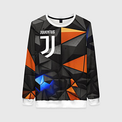 Свитшот женский Juventus orange black style, цвет: 3D-белый