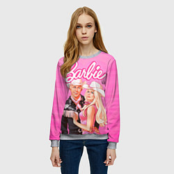 Свитшот женский Барби и Кен Фильм, цвет: 3D-меланж — фото 2